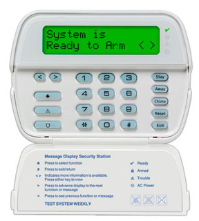 DSC PK 5500 LCD textová klávesnica